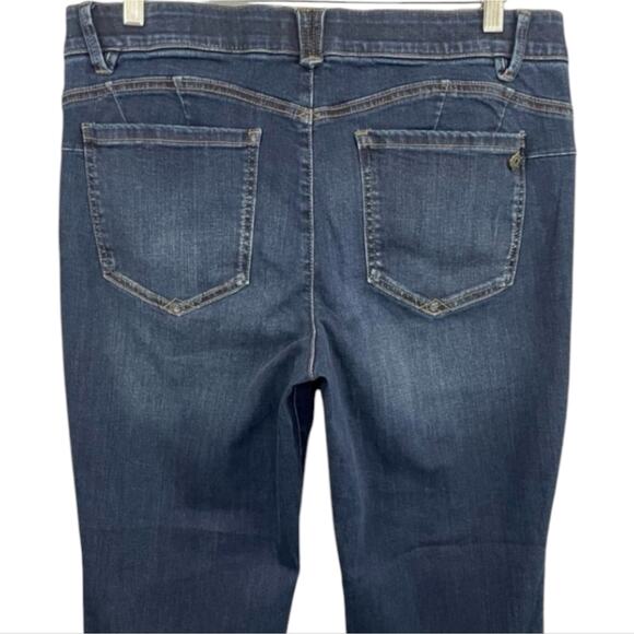 Democracy Abtechnology Booty Lift Straight Leg Classic Blue Women's Jeans 20 W - Picture 7 of 9